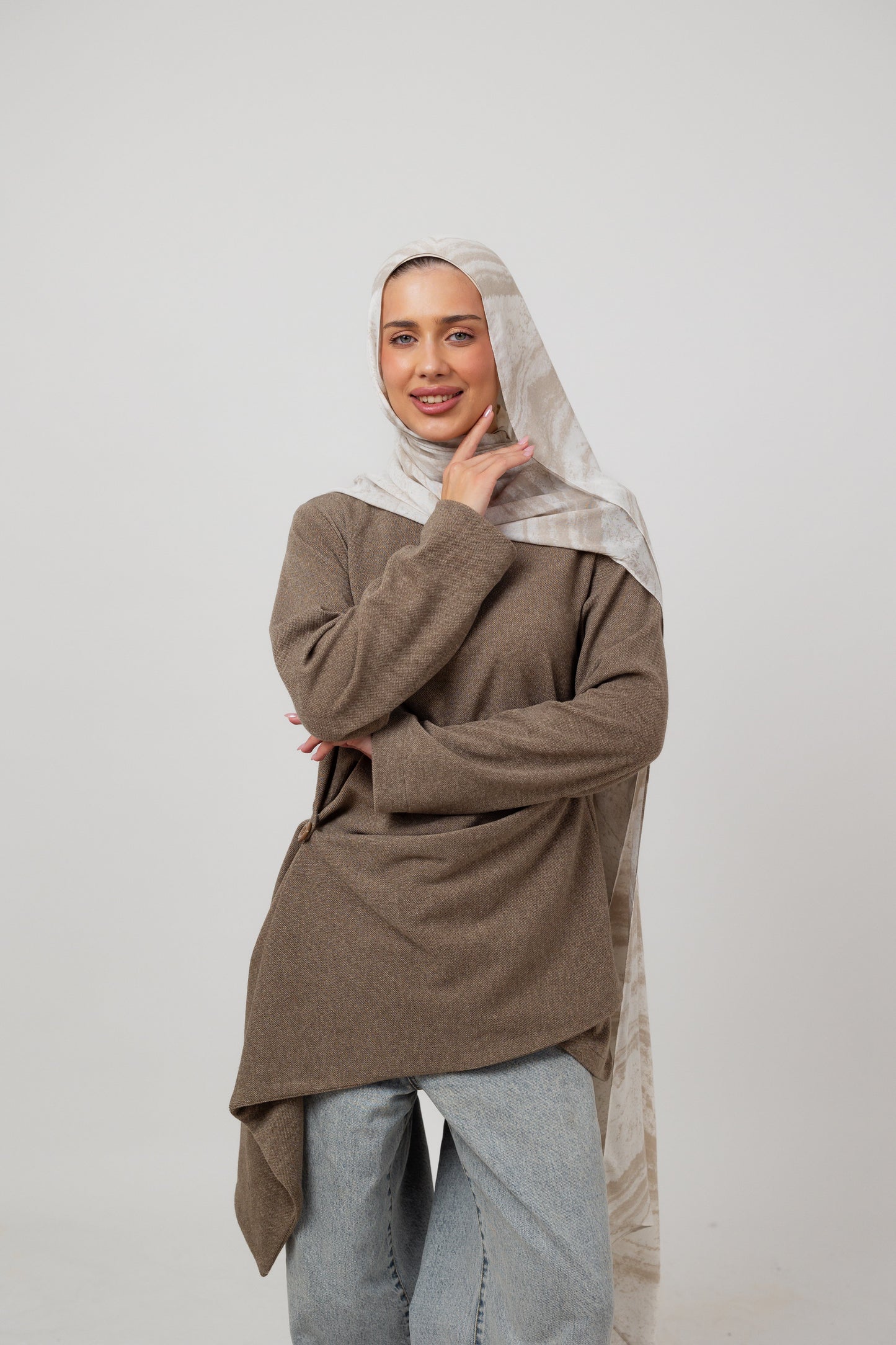 Layer up Top in Coffee