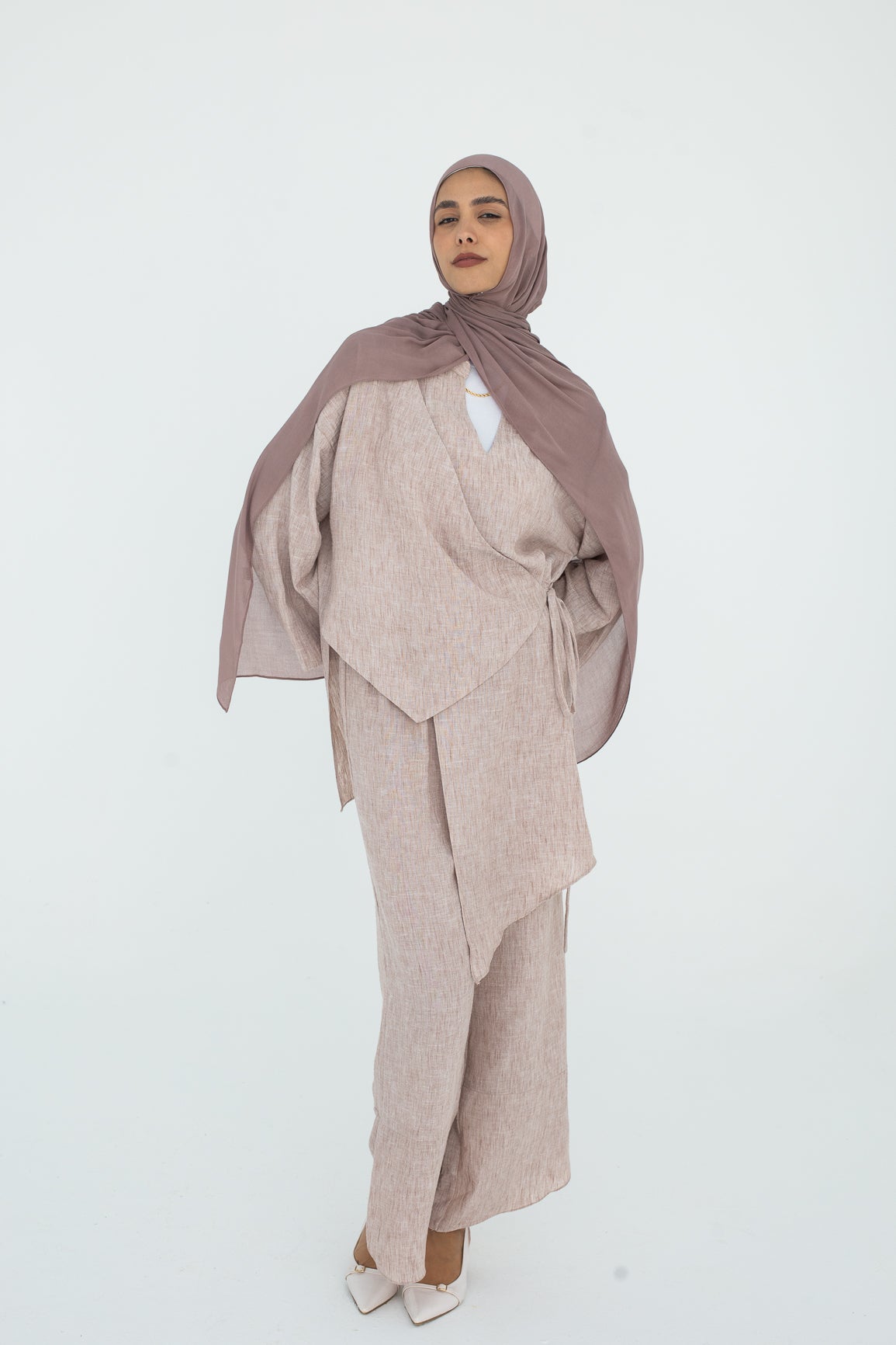 Flowline Top In Beige