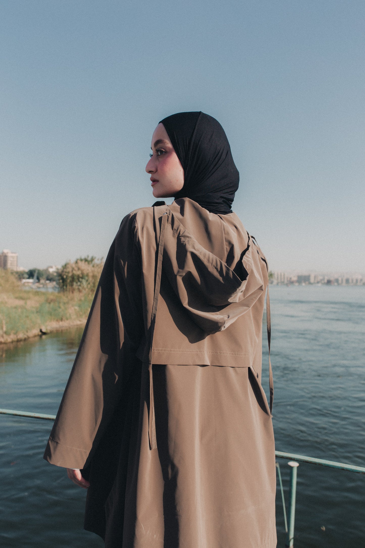 Rain Drops Jacket in Coffee