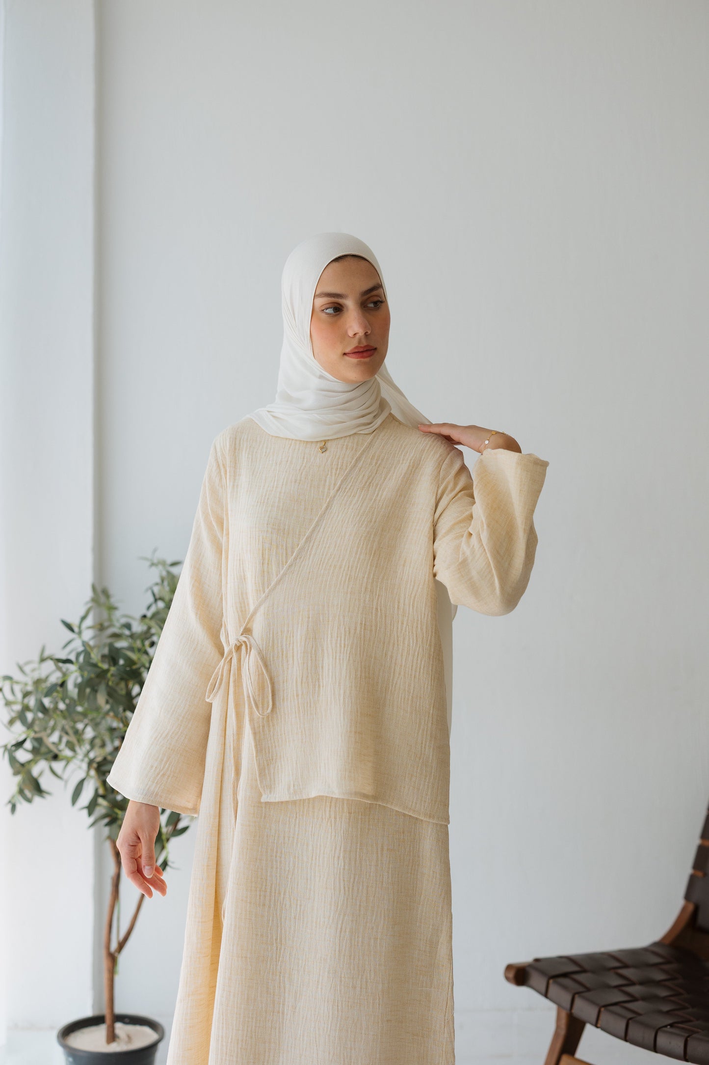 Lyra Dress In Creme