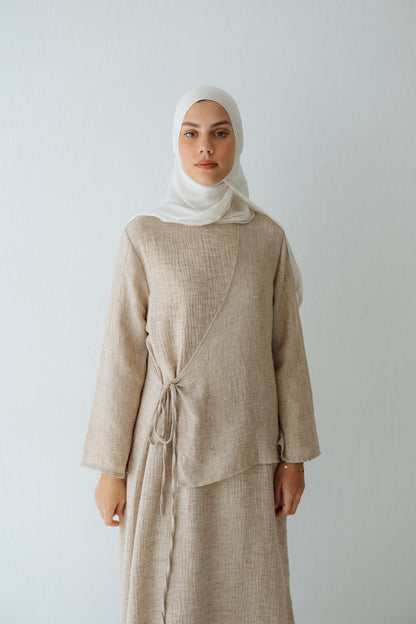 Lyra Dress In Beige