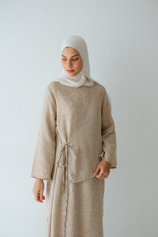 Lyra Dress In Beige