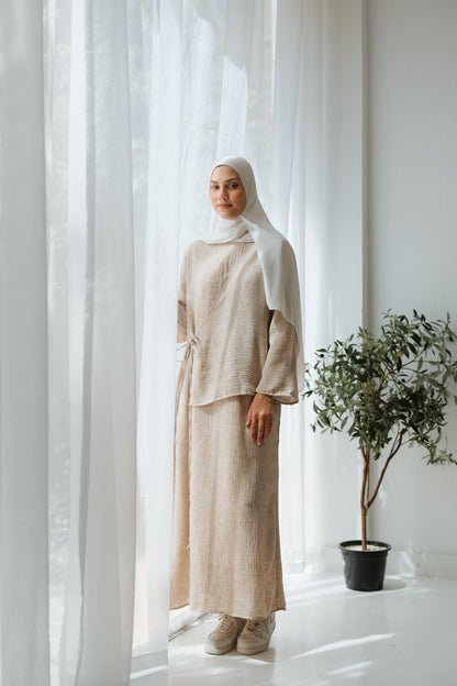 Lyra Dress In Beige