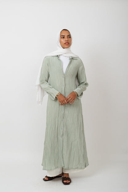 Everyday Long Chemise in mint green