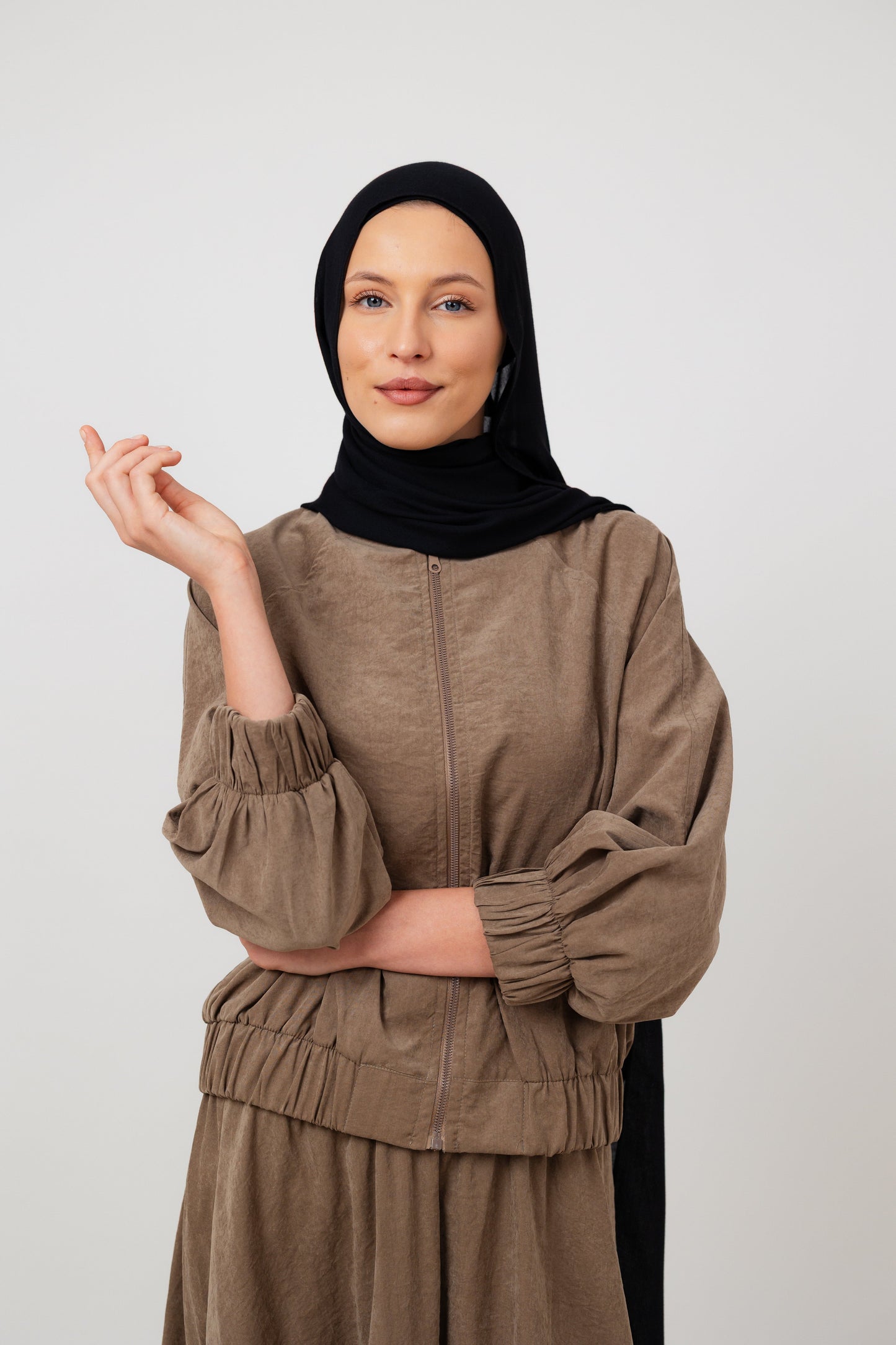 The Haven Jacket in Coffee