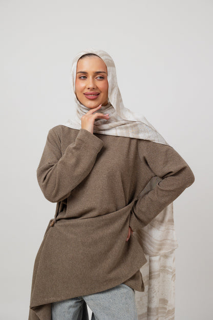 Layer up Top in Coffee