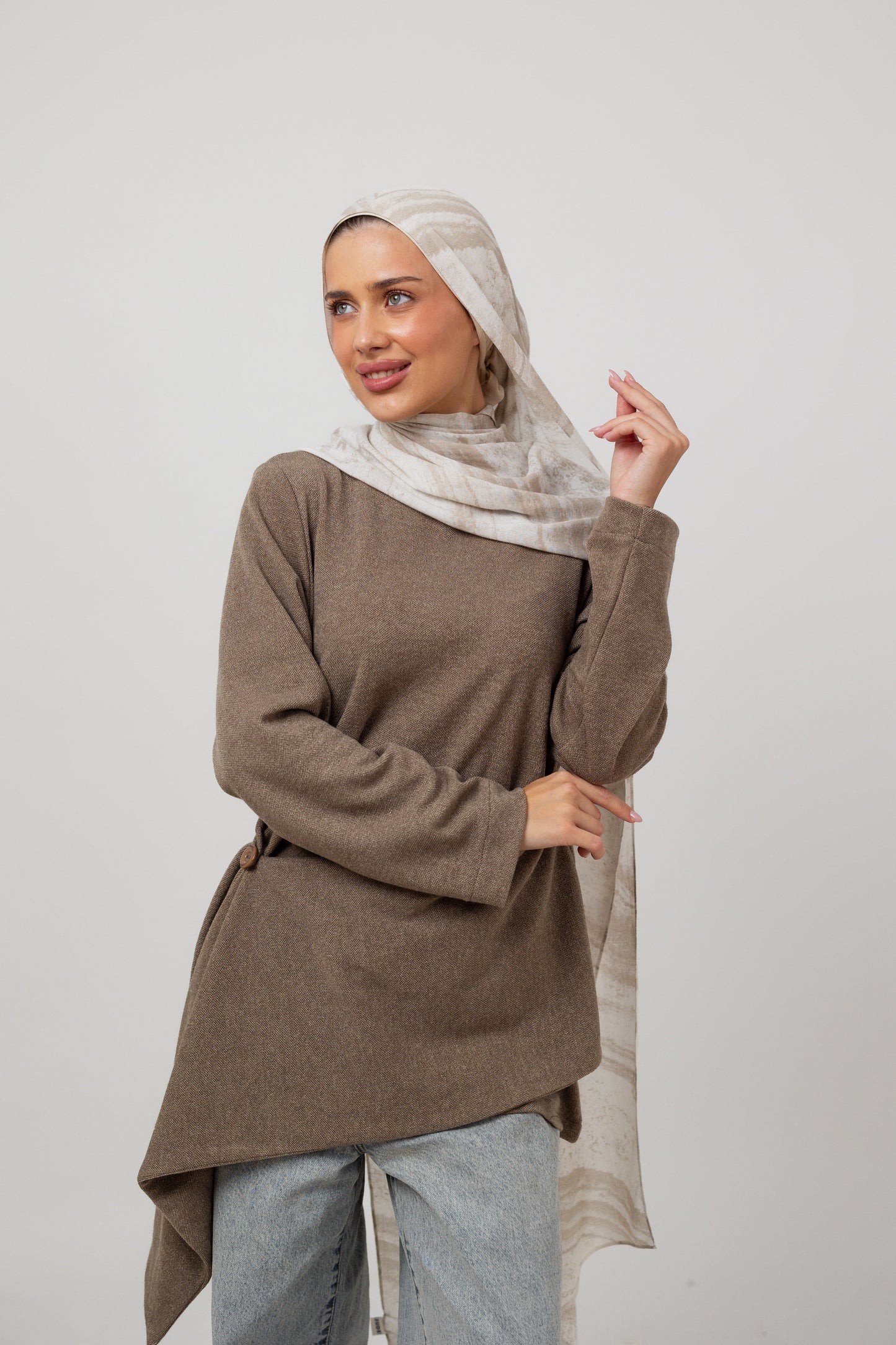 Layer up Top in Coffee