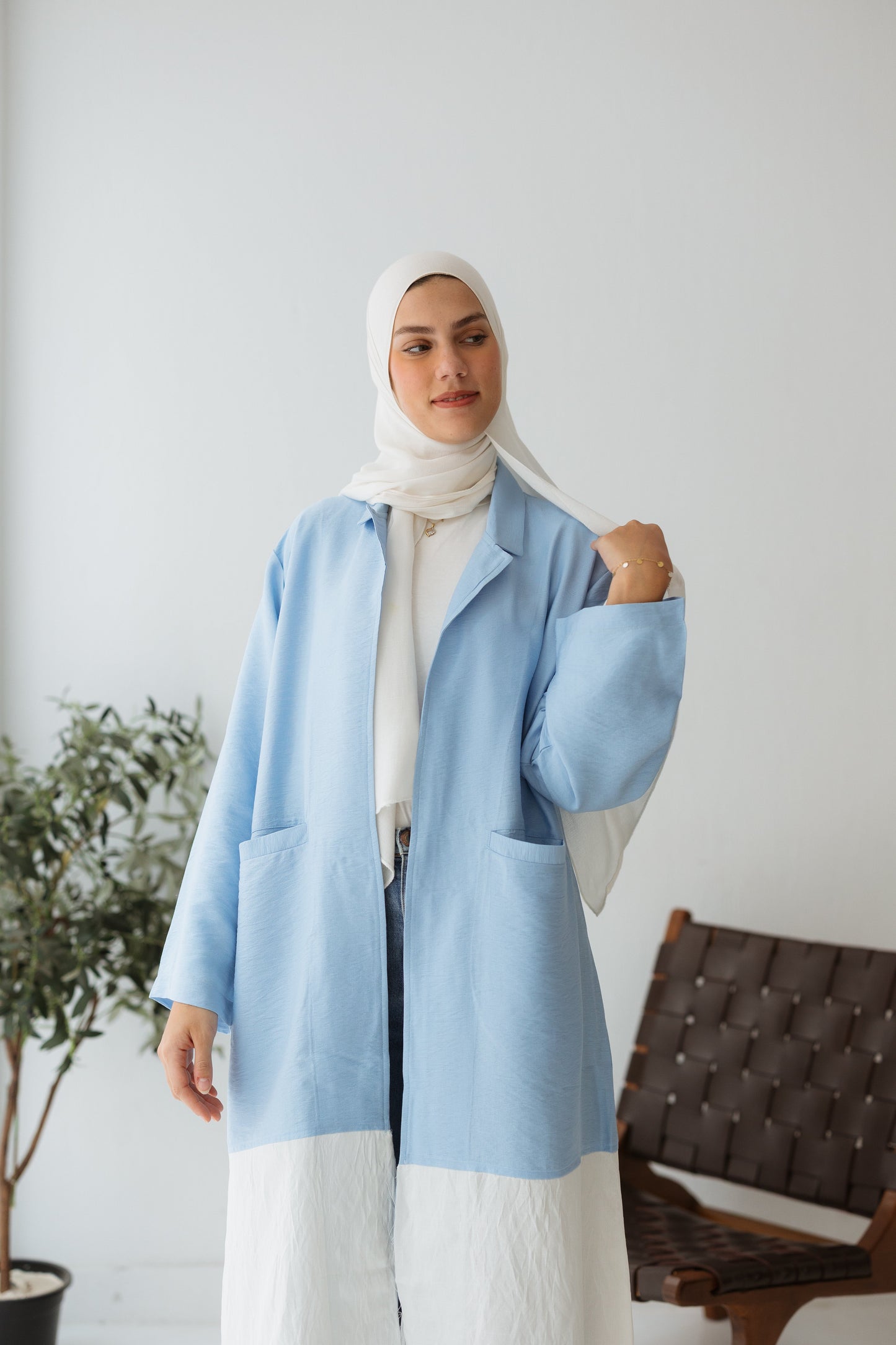 Raya cardigan in baby blue