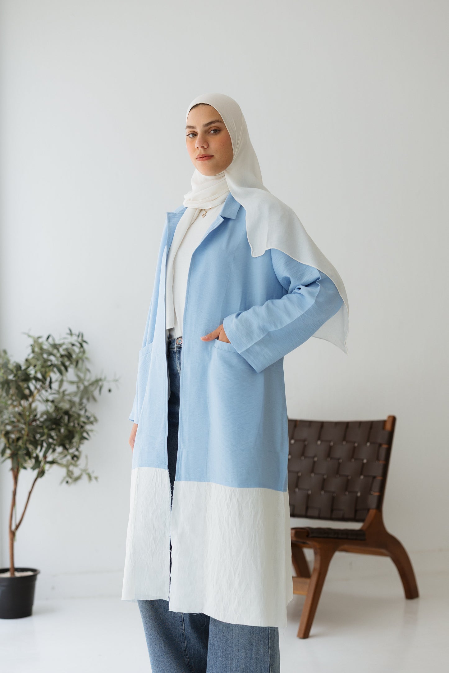 Raya cardigan in baby blue