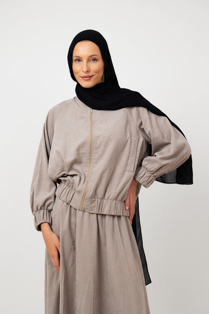 The Haven Jacket in Grey