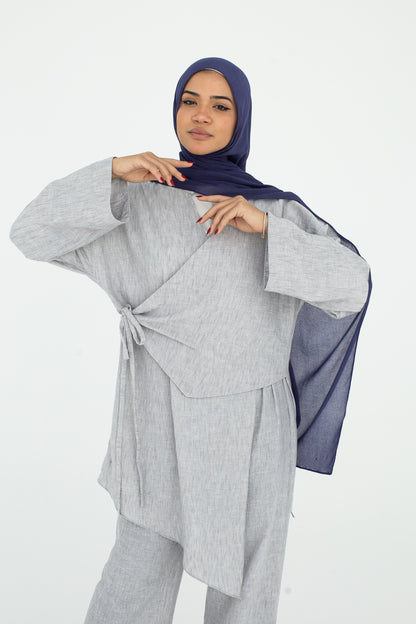 Flowline Top In Grey