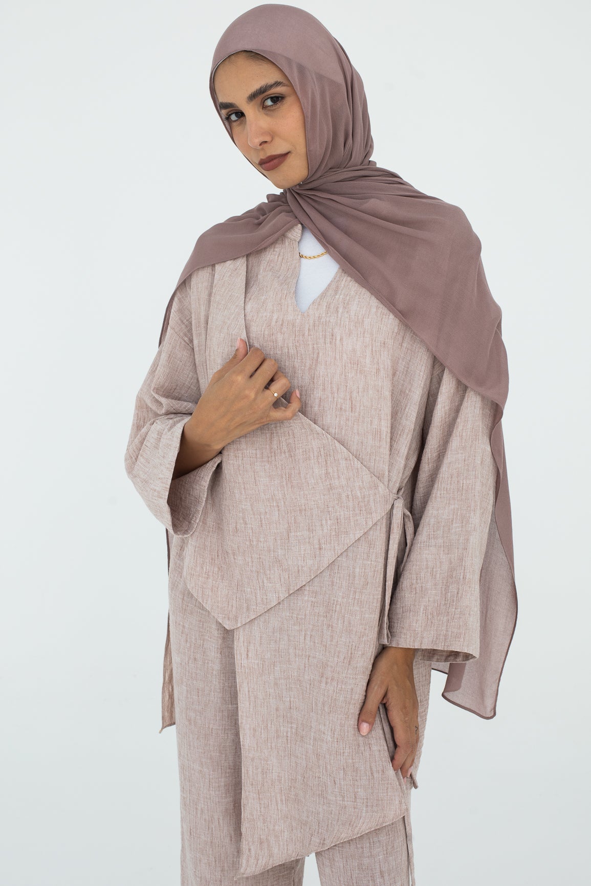 Flowline Top In Beige