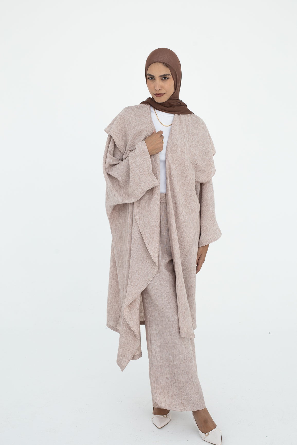 Cascade Cardigan In Beige