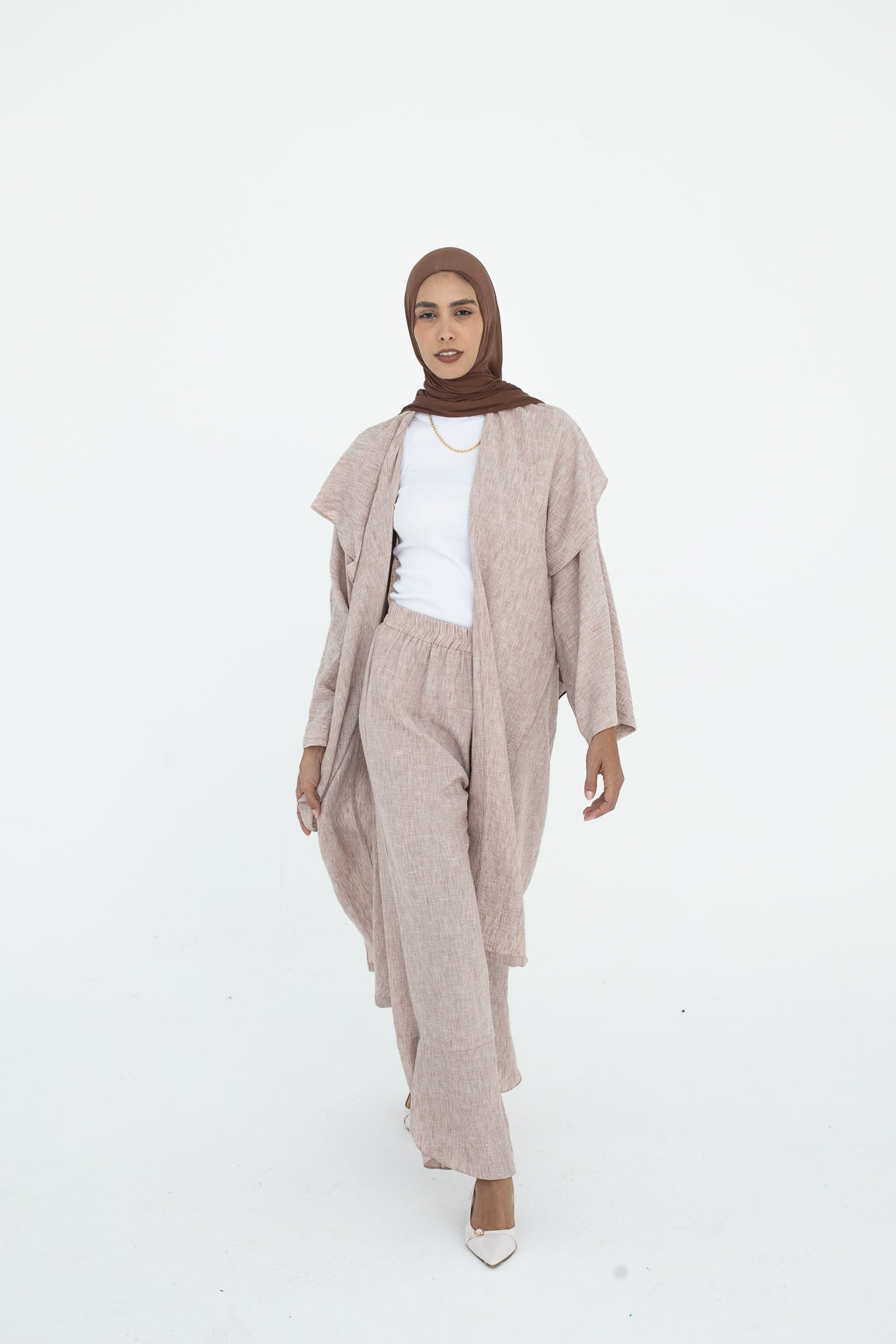 Cascade Cardigan In Beige