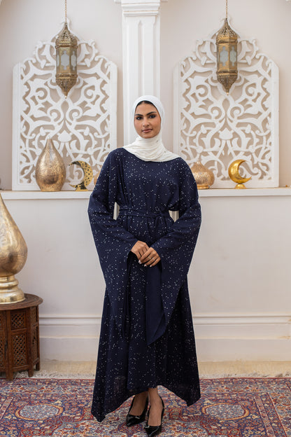 Amal Dress in Navy