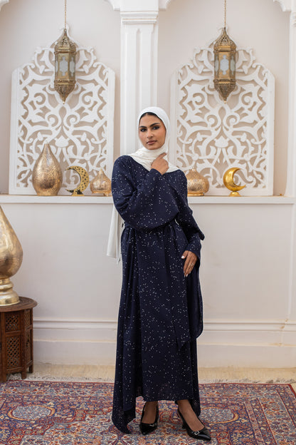 Amal Dress in Navy
