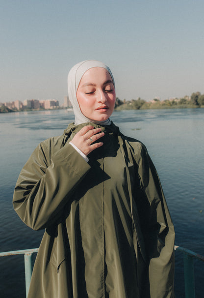 Rain Drops Jacket in Olive