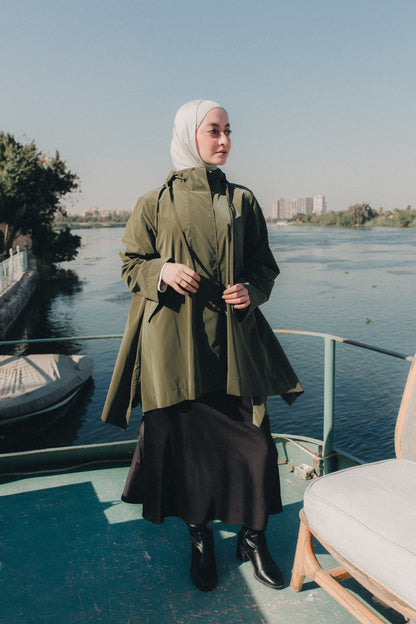 Rain Drops Jacket in Olive