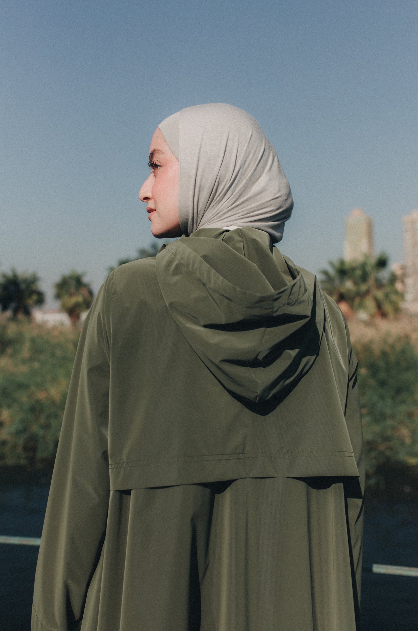 Rain Drops Jacket in Olive