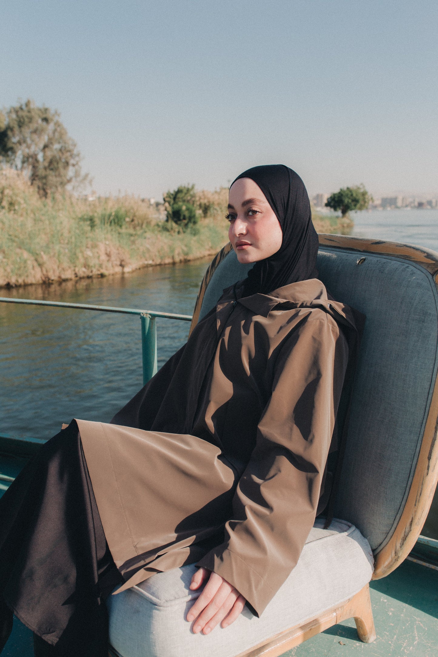 Rain Drops Jacket in Coffee