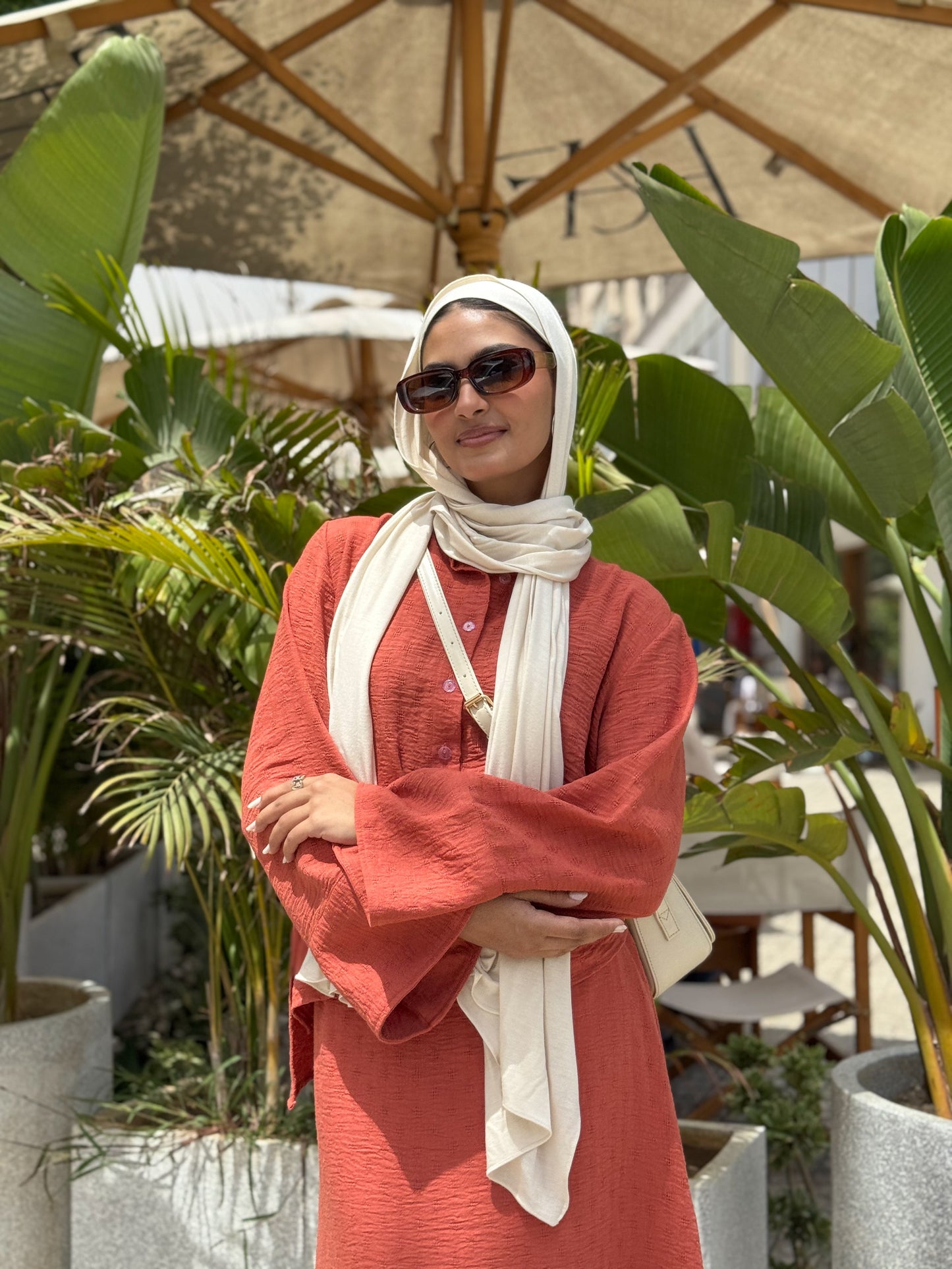 Weekend Linen Set In Orange